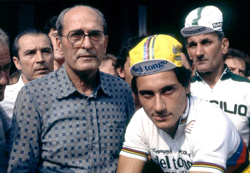 Con Beppe Saronni nel 1983 (Olycom)